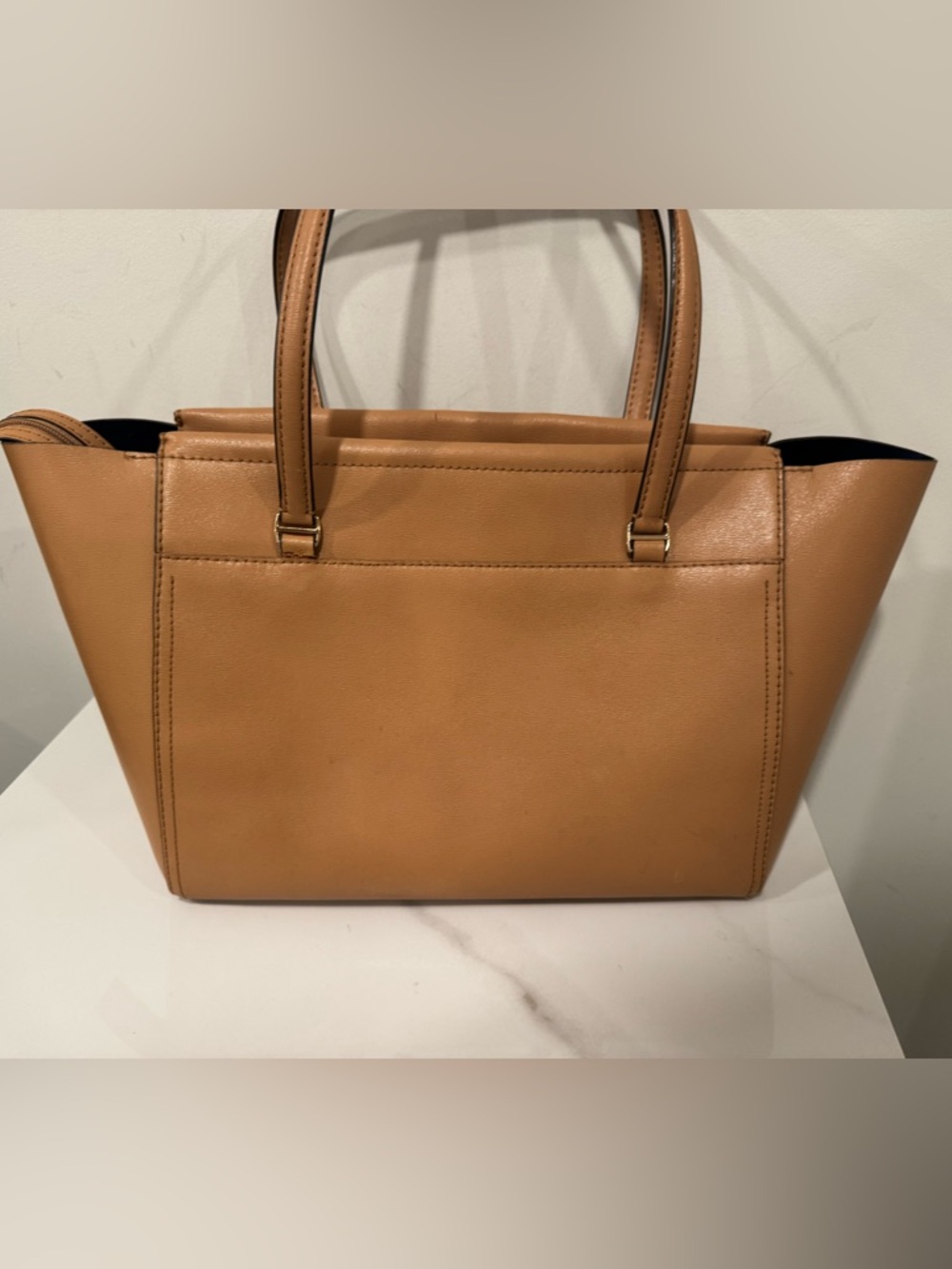 Tory Burch Parker Tan Leather Tote - Picture 10 of 14